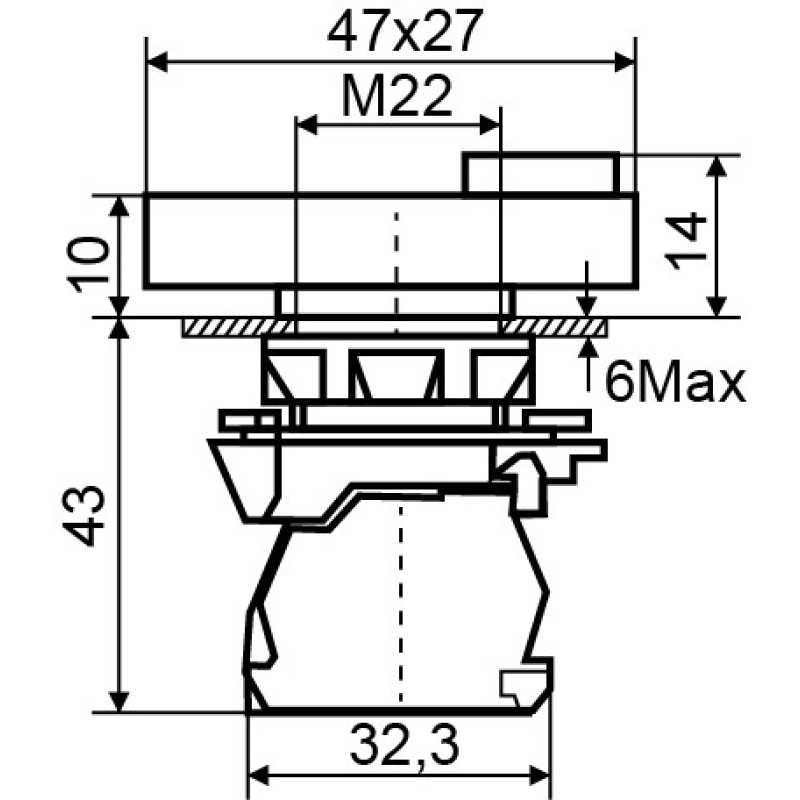 Двойная кнопка Аско-Укрем TB5-AL8425 IP40 «Старт/Стоп» (A0140010170)