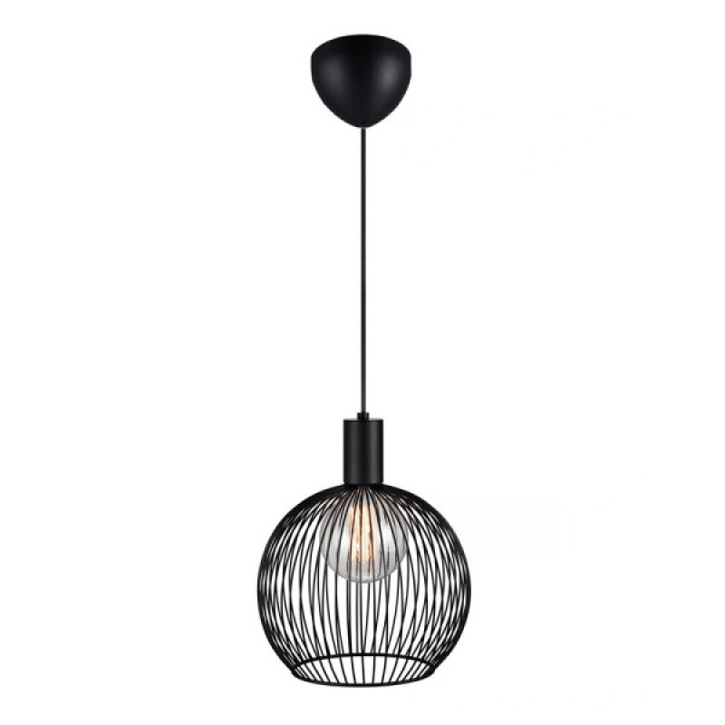 Підвісний світильник, люстра Nordlux 84243003 Aver E27 1x60W IP20 чорний