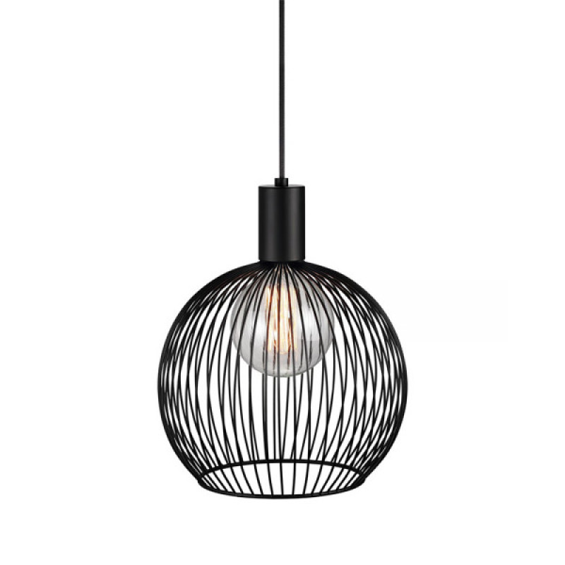 Підвісний світильник, люстра Nordlux 84243003 Aver E27 1x60W IP20 чорний