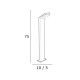 Уличный светильник Italux OFL-7014-4K Mira LED 1x12W 4000K 708Lm IP54 черный