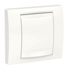 Однопостовая рамка Schneider Electric NU044218 IP44 c крышкой (белая)