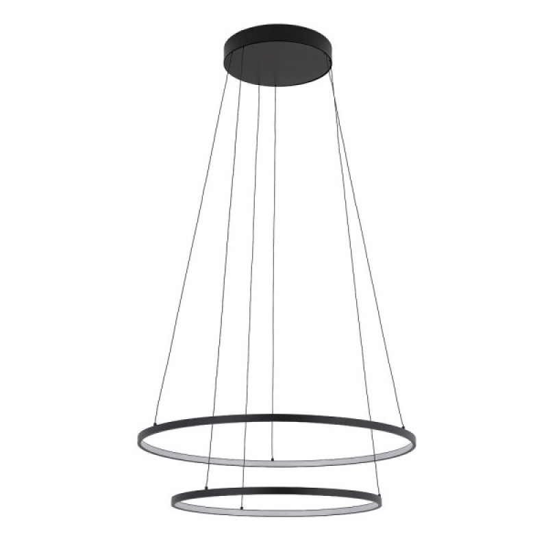 Люстра Nowodvorski Circolo Power 11647 LED 2x67W 3000K 3100Lm IP20 черная