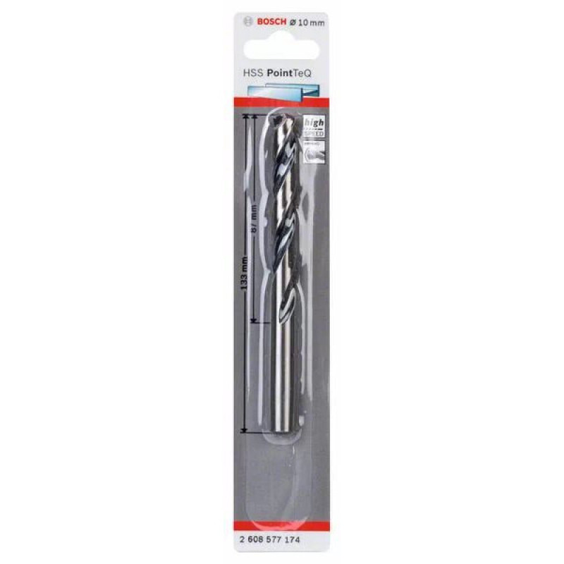 Сверло Bosch 2608577174 PointTeQ HSS 10,0мм (1шт)