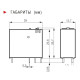 Інтерфейсне реле Schrack XT484T30 230В AC 8А
