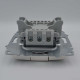 Выключатель ELBI ZIRVE Fixline белый 2кл ( 501-010201-202 )