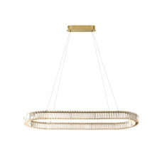 Люстра Azzardo AZ6711 Spark Oval LED 2x71W 3000K-6000K IP20 золота