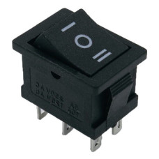 Перекидной переключатель TNSy KCD1-1-203 B/B черный (TNSy5500681)
