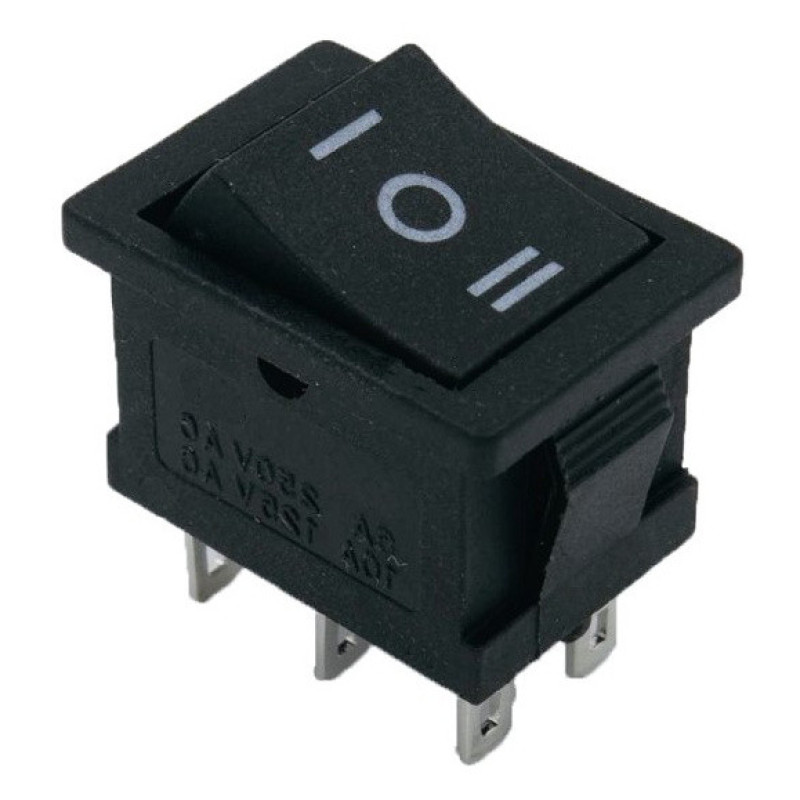 Перекидной переключатель TNSy KCD1-1-203 B/B черный (TNSy5500681)