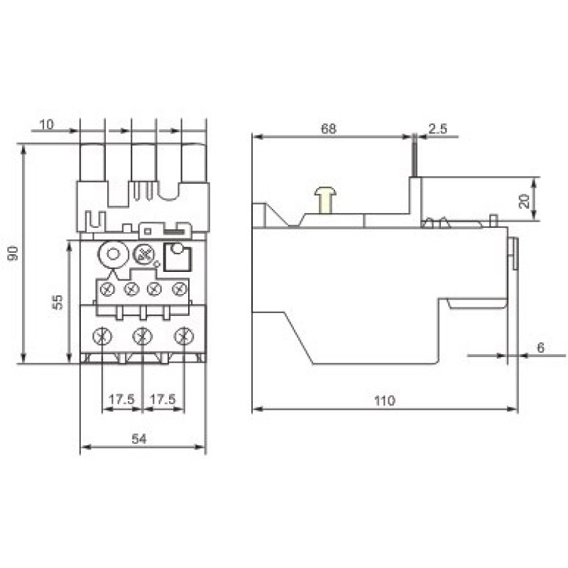 Теплове реле Promfactor FTR80B 60-80А (FTR80B08000)