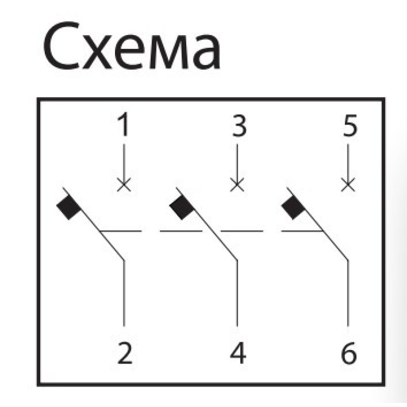 Трехполюсный автомат SEZ 63 C 25А 3P (PR63C25А)