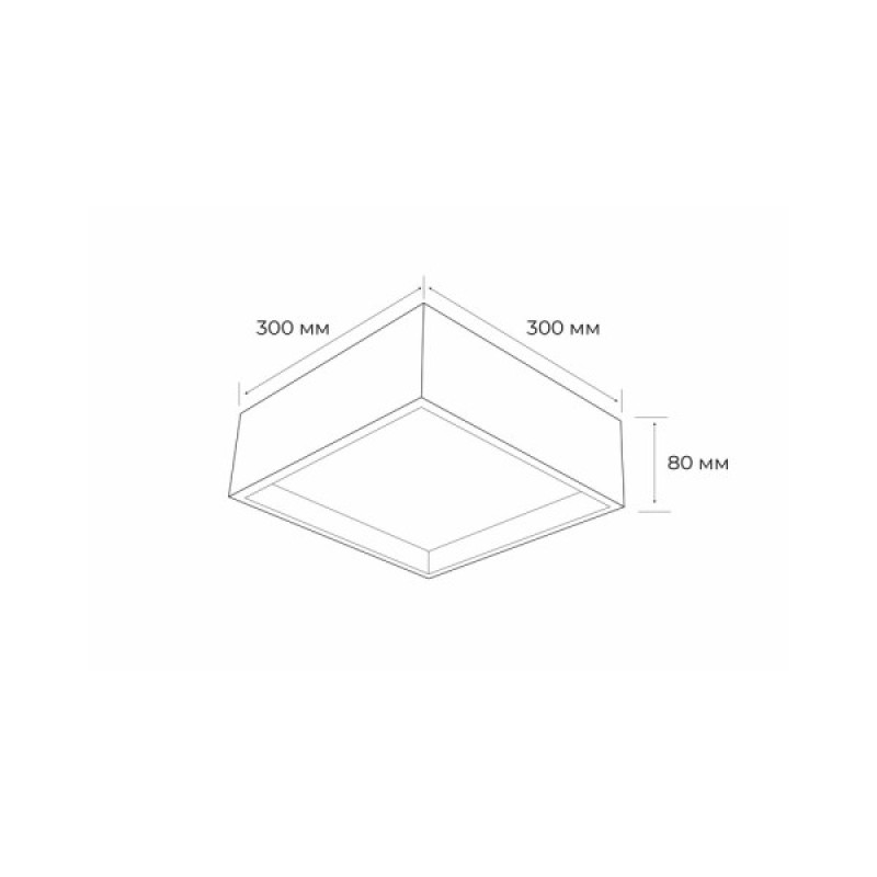 Светильник потолочный MJ-Light D014 30w bk 4000k