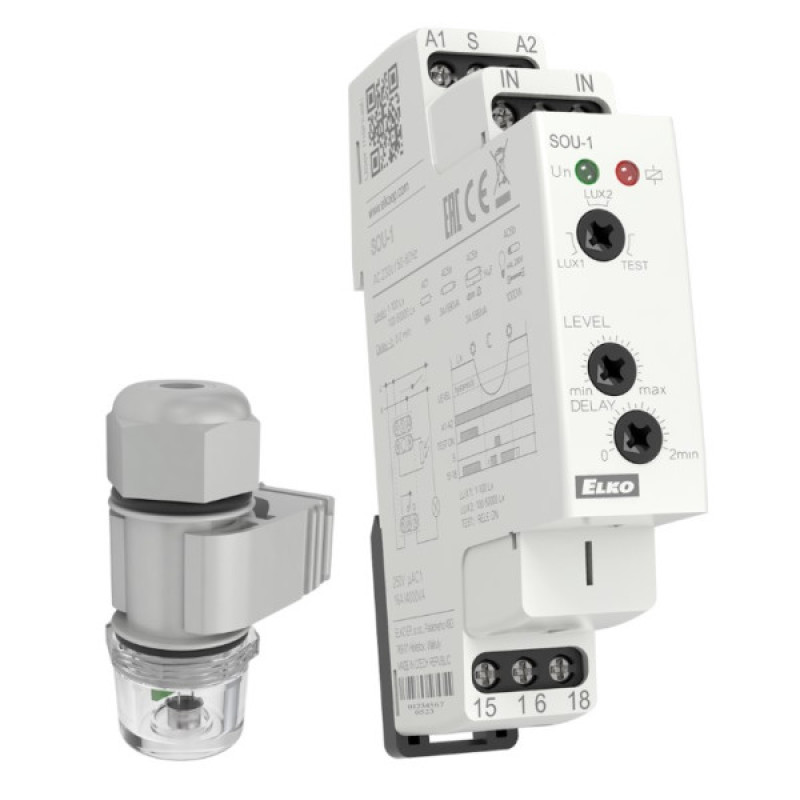 Сумеречное реле Elko-Ep SOU-1 230V + датчик