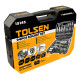 Комплект торцевых головок Tolsen Профи 1/2" и 1/4" 94 предмета (15145)