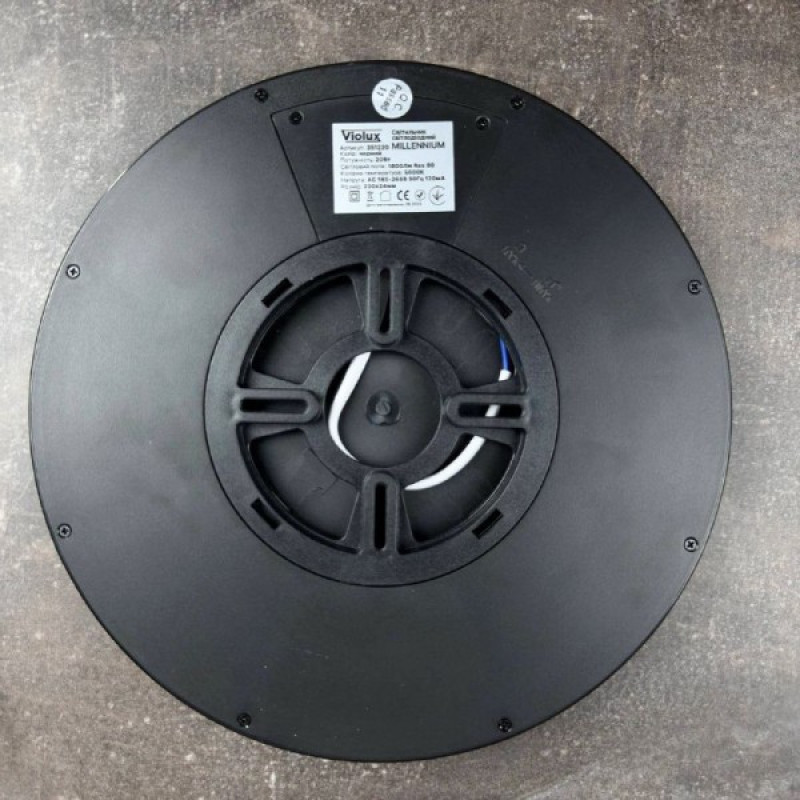 Светильник LED MILLENNIUM 20W 5000K круг черный Violux ( 351220 )