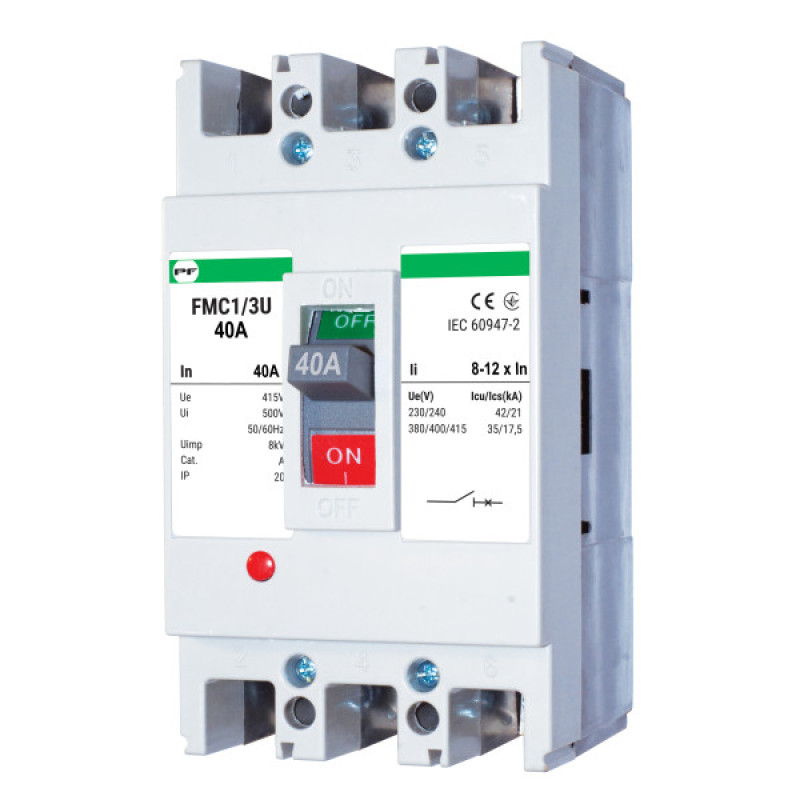Корпусный автоматический выключатель Promfactor FMC1/3U 3P 40A 35кА 8-12In (FMC13U0040)
