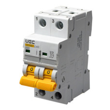 Автоматический выключатель UEC SB-M8 2P 40A C 4,5кA (MCB45-2-040-C)