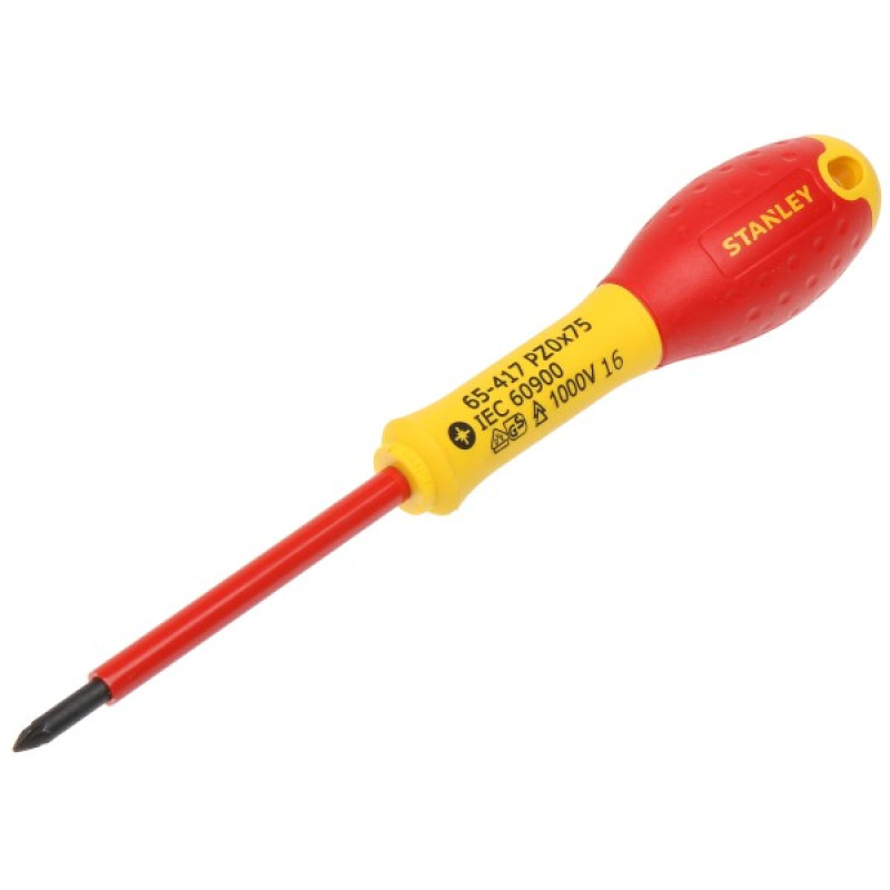 Прогумована викрутка Stanley FatMax VDE 1000V Pz2х125