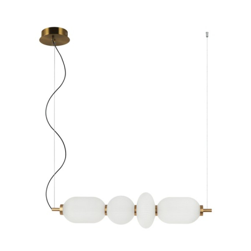 Підвісний світильник, люстра Italux PND-8545-4H-AB-WH Nico LED 4x18W 3000K 1925Lm IP20 білий