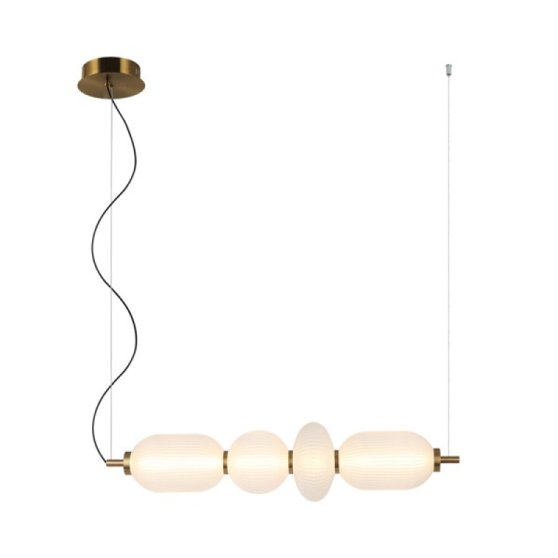 Підвісний світильник, люстра Italux PND-8545-4H-AB-WH Nico LED 4x18W 3000K 1925Lm IP20 білий