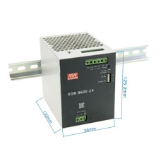 Блок питания Mean Well на DIN-рейку 960W DC24V 40A (XDR-960E-24)