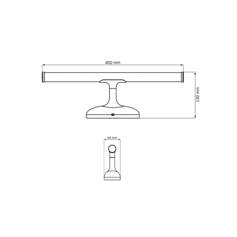 Світильник підсвітка для дзеркала Goldlux 328571 Armona LED 1x6W 4000K 750Lm IP44 хром