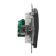 Компьютерная розетка Schneider Electric Sedna Design & Elements RJ45 кат. 5е UTP черная SDD114451