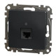 Компьютерная розетка Schneider Electric Sedna Design & Elements RJ45 кат. 5е UTP черная SDD114451