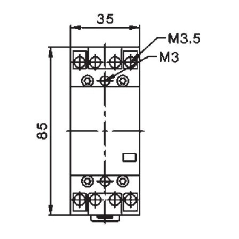Модульний контактор ETI 002463482 R 63-20 230V