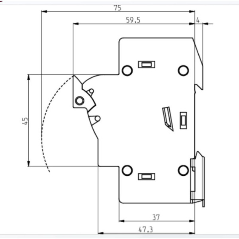 Разъединитель предохранитель ETI 002540005 EFD 10 3p+N