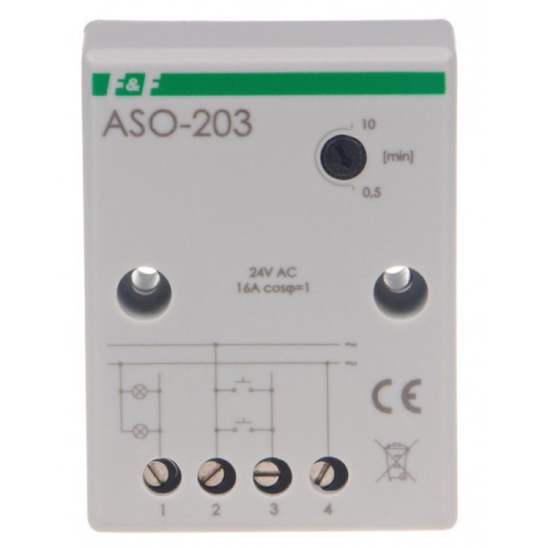 Лестничное реле F&F ASO-203 24В AC 16А