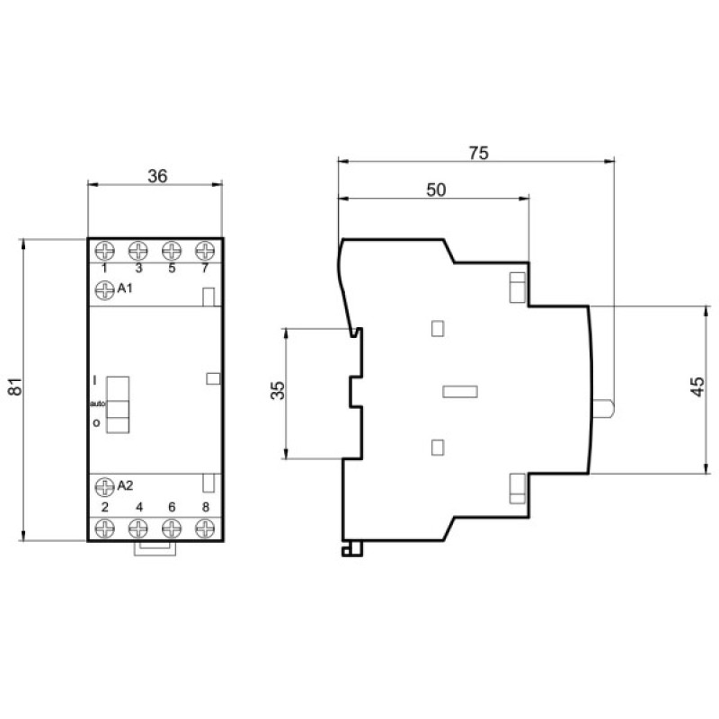 Магнітний пускач Promfactor MCF3i 25A 4NC 24В (MCF3i2504024)