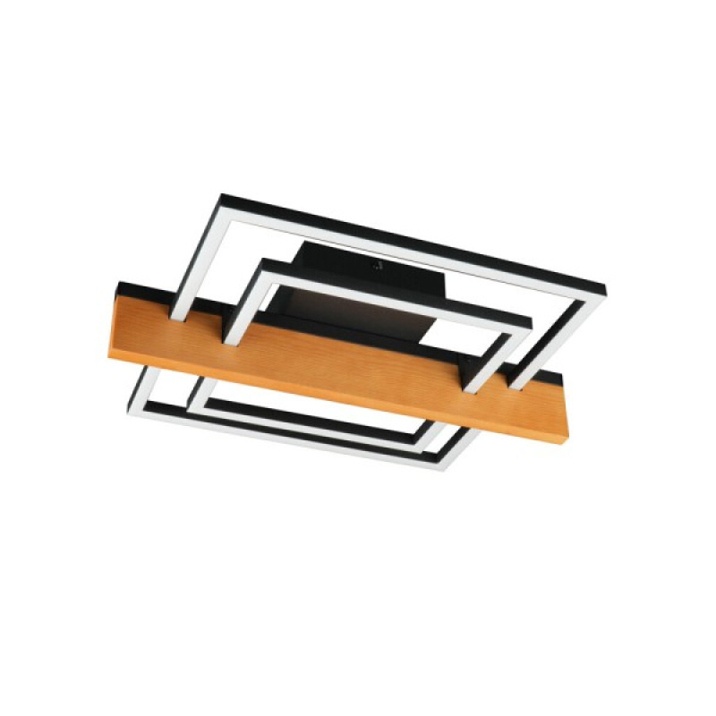 Люстра Goldlux 334312 Larysa LED 1x23W 4000K 3000Lm IP20 чорна