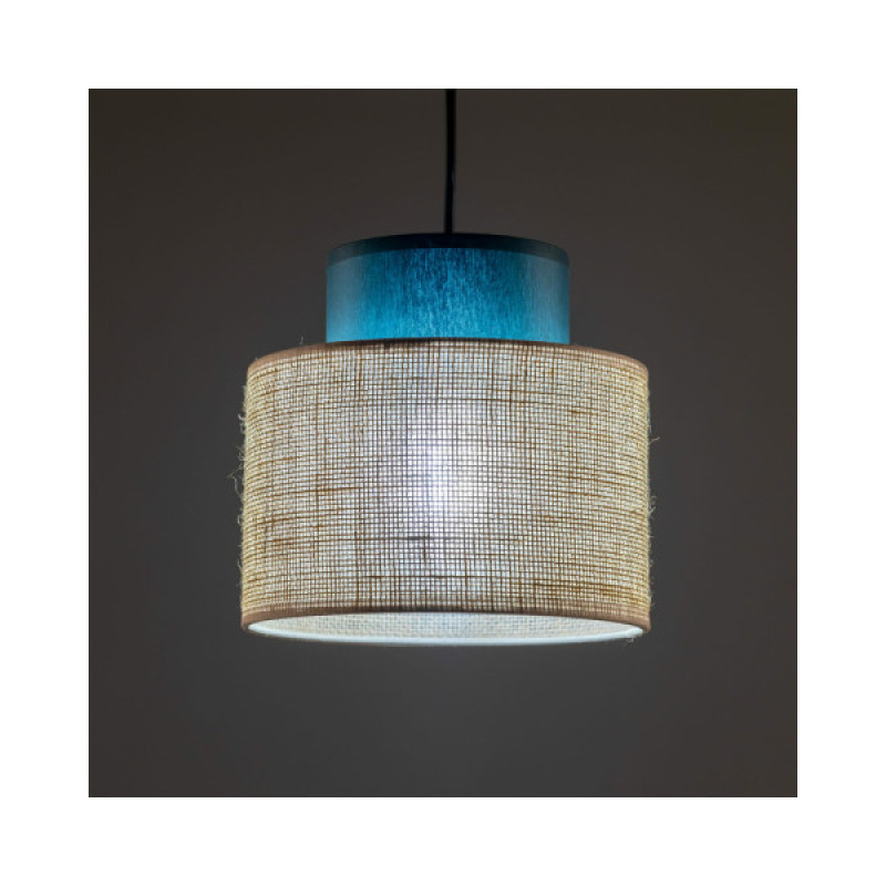 Підвісний світильник, люстра Tk Lighting 3257 Duo Juta E27 1x15W IP20 Бежевий