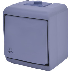 Кнопка звонок Eti Hermetics VHE-4-SR IP54 серая (4668063)