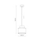 Підвісний світильник, люстра Tk Lighting 3139 Duo Juta E27 1x15W IP20 Бежевий