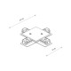 Соединитель Nowodvorski 8836 Profile Recessed X-connector IP20 белый