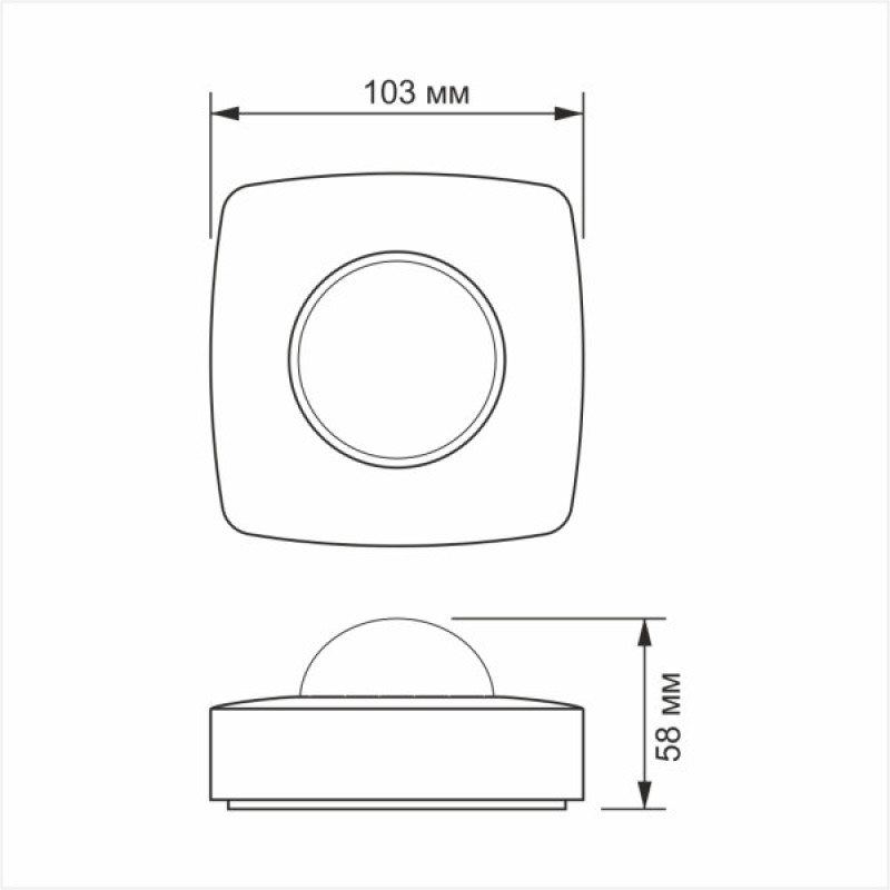 Инфракрасный датчик движения Videx 1200Вт 220В (VL-SPC24W)