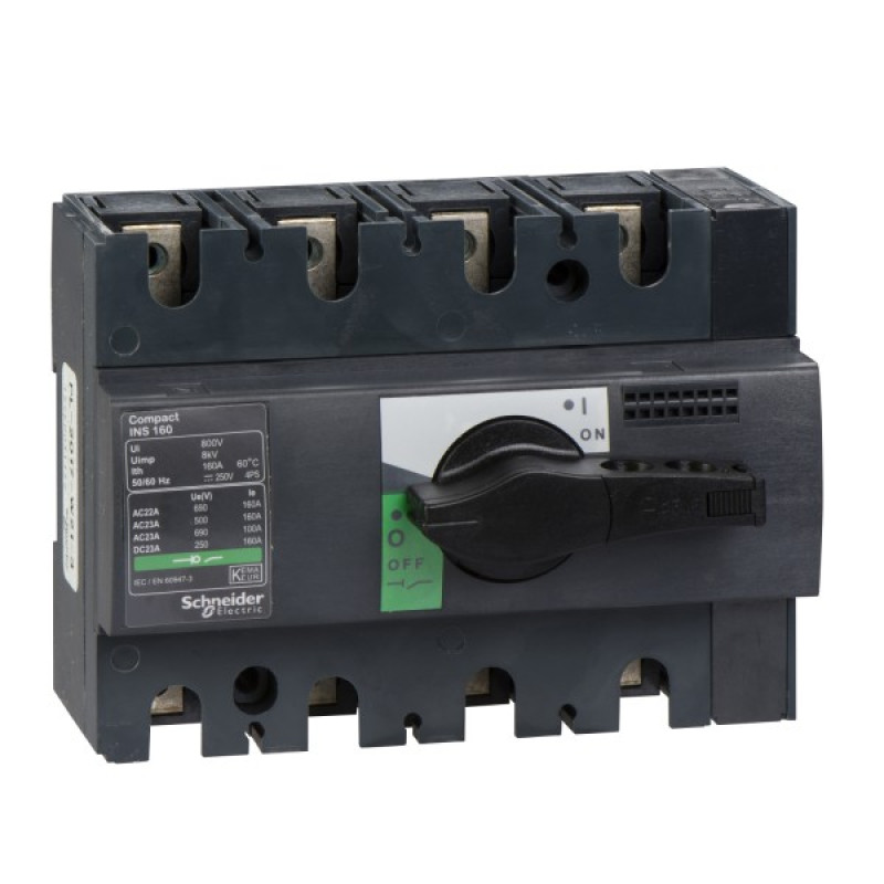 Вимикач-роз'єднувач Schneider Electric INTERPACT INS160 4P (28913)