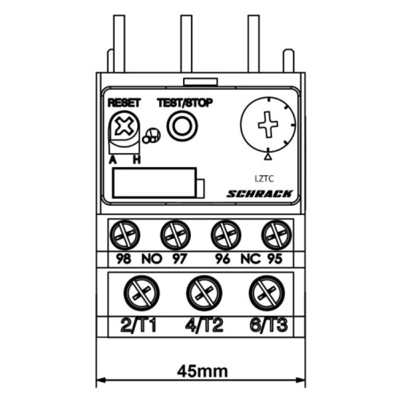 Теплове реле Schrack LZTC0600 Cubico Clasic 4-6А