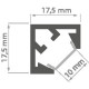 LED-профіль KLUS KUBIK-45, 2 метр (KLUS_A07697A_2)