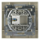 Розетка компьютерная одинарная RJ45 кат.5е UTP кремовая Asfora, EPH4300123
