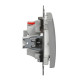 Одноклавишный переключатель Schneider Electric Sedna Design & Elements с крышкой IP44 алюминий SDD213106