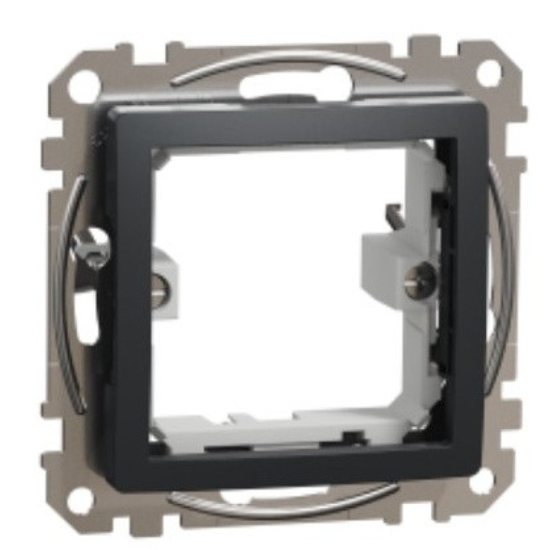 Рамка-адаптер для изделий 45х45мм Schneider Electric Sedna Design & Elements для Unica New черная SDD114905