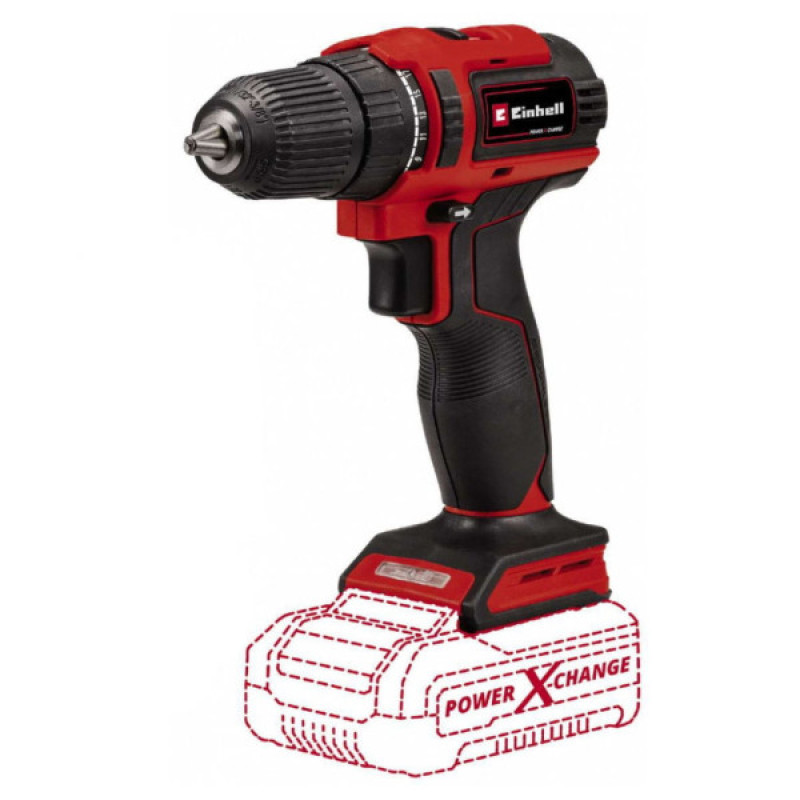 Аккумуляторный шуруповерт Einhell X-Change 18В 40 Нм с LED подсветкой (4513997)