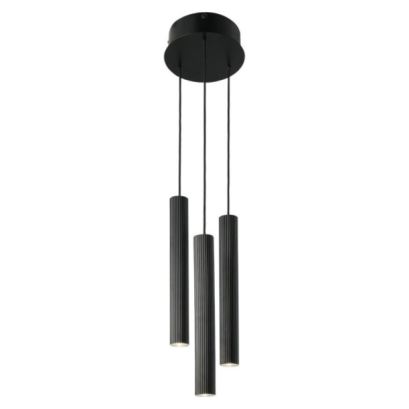 Подвесной светильник, люстра Nordlux 2412123003 Vico GU10 3x5W IP20 черный