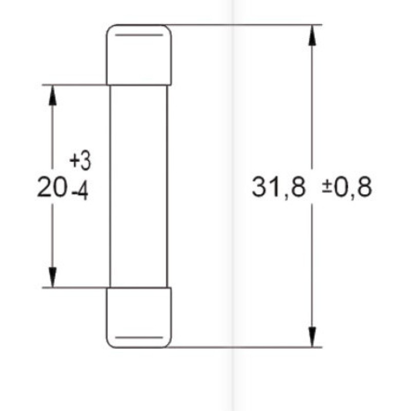 Мини-предохранитель ETI 006710072 CH 6.3x32 F 1 A 250V