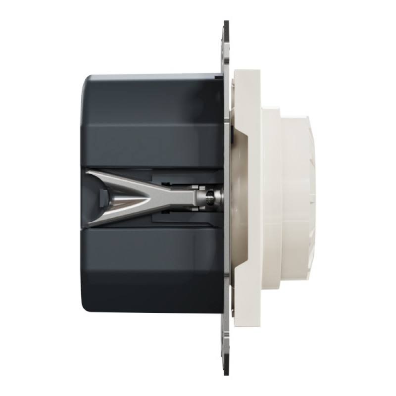 Поворотный димер для LED ламп RC 3-370Вт Schneider Electric Asfora без рамки кремовый (EPH6870123)