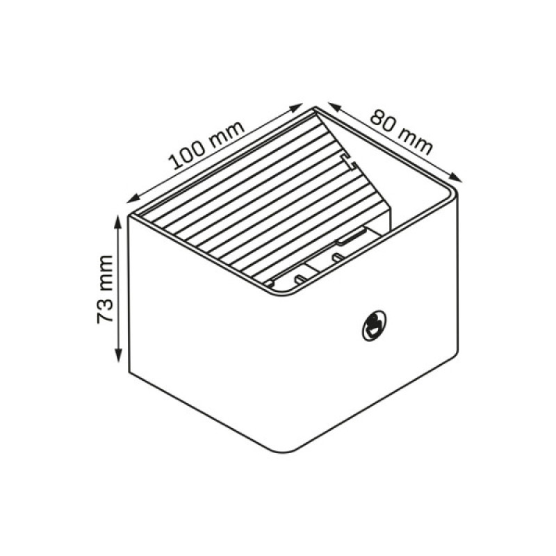 Бра, настенный светильник с датчиком движения Goldlux 331434 Miri LED 1x2.5W 3000K/4000K/6400K 150Lm IP20 черный
