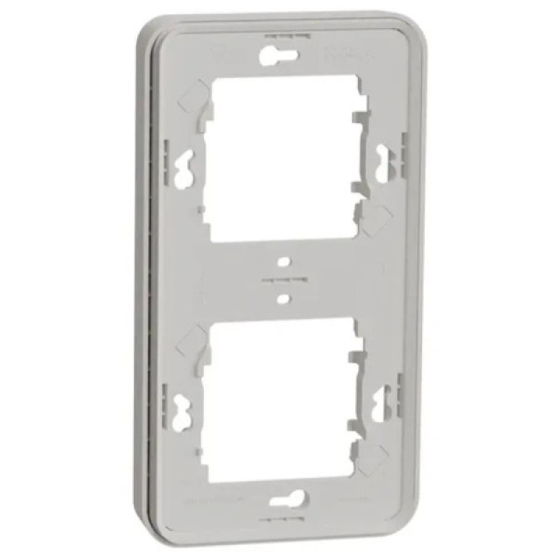 Вертикальная 2-постовая рамка Schneider Electric MUR39151 IP55 (белая)