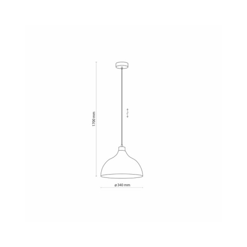 Підвісний світильник, люстра TK Lighting 5664 Cap E27 1x15W IP20